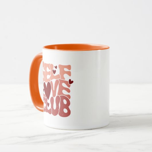 Trendy Positive Affirmation Aesthetic Quote Tasse (Vorderseite Links)