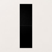 Trendy Premium Silk Modern Monogrammed Plain Black Visitenkarten (Innenseite Aufgefaltet)