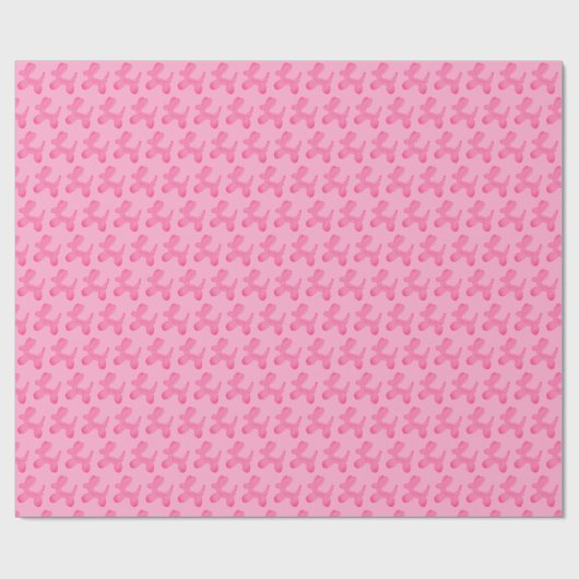 Trendy Preppy Pink Geschenkpapier (Flach)