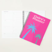 Trendy Preppy Pink Palm Tree Planer (Anzeige)