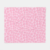 Trendy Preppy Smile Face Blanket Fleecedecke (Vorderseite (Horizontal))