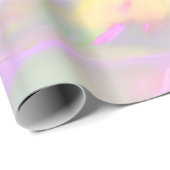 Trendy pretty colorful abstract waves geschenkpapier (Rolleneckpunkt)