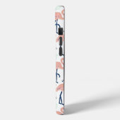 Trendy Princess Flamingo Pattern Monogram Case-Mate iPhone Hülle (Rückseite / Links)