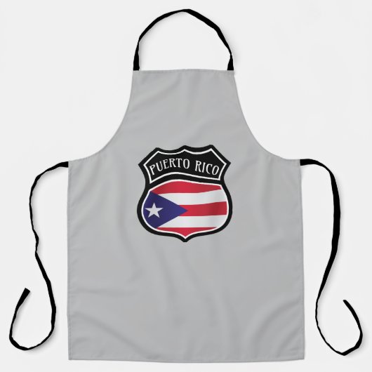 Trendy Puerto Rico Flaggennationymbol Schürze (Vorderseite)