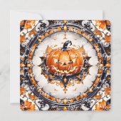 Trendy Pumpkin Halloween Autumn Collection Einladung (Vorderseite)