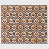 Trendy Pumpkin Halloween Autumn Collection Geschenkpapier (Flach)