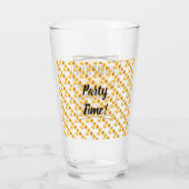 Trendy Pumpkin Spice Elegante Glas (Rückseite)