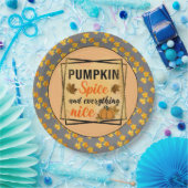 Trendy Pumpkin Spice Elegante Pappteller (Party)