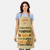 Trendy Pumpkin Spice Elegante Schürze (Getragen)