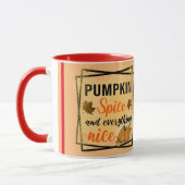 Trendy Pumpkin Spice Elegante Tasse (Links)