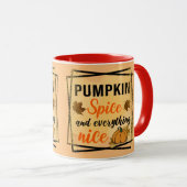 Trendy Pumpkin Spice Elegante Tasse (VorderseiteRechts)