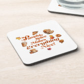 Trendy Pumpkin Spice macht alles schön Getränkeuntersetzer (Linke Seite)