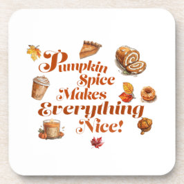 Trendy Pumpkin Spice macht alles schön Getränkeuntersetzer