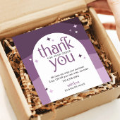 Trendy Purple Business Thank You For Order Card Quadratische Visitenkarte