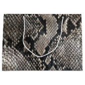 Trendy Python Snake Skin - Rich Elegant Fashion Große Geschenktüte (Vorderseite)