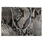Trendy Python Snake Skin - Rich Elegant Fashion Große Geschenktüte (Rückseite)