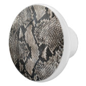Trendy Python Snake Skin - Rich Elegant Fashion Keramikknauf (Rechts)