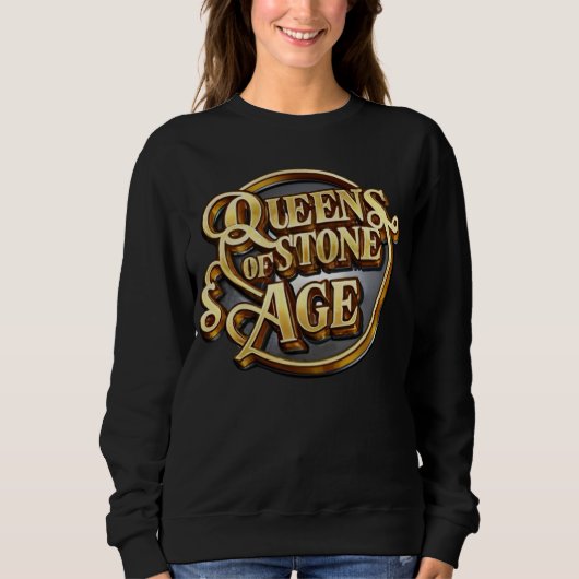 Trendy QOTSA Black Sweatshirt für Frauen 2024 (Vorderseite)