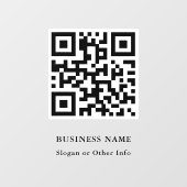 Trendy QR Code Business Fensteraufkleber (Blatt)