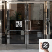 Trendy QR Code Business Fensteraufkleber (Büro Tür)