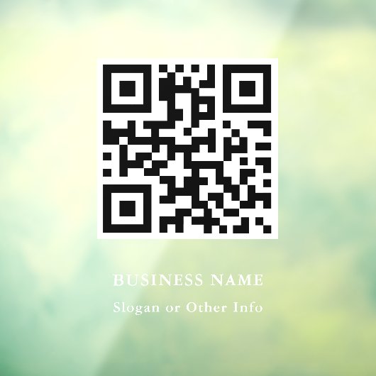 Trendy QR Code Business Window Cloning Fensteraufkleber (Blatt 3)