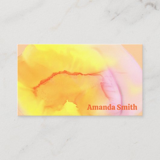 Trendy QR Code cool abstrakt farbig Visitenkarte (Vorderseite)