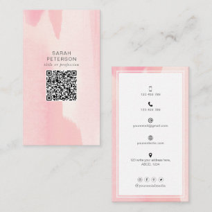 Trendy QR Code Social Media abstrakt Personal Visitenkarte