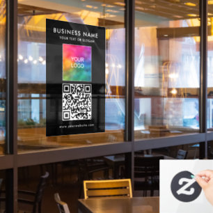 Trendy QR-Logos Moderne Minimalistische Vorlage Fensteraufkleber