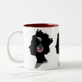 TRENDY QUEEN ELIZABETH MIT UNION JACK HEADPHONES ZWEIFARBIGE TASSE (Links)
