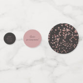 Trendy Quinceanera Party Dekoration | Rose Gold Gl Konfetti (Rückseiten)