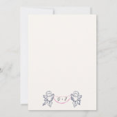 Trendy Quirky Hand Drawing Cupid Engagement Party Einladung (Rückseite)