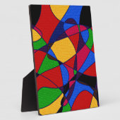 Trendy Rainbow Abstrakt Kunstgeschenke Fotoplatte (Seite)