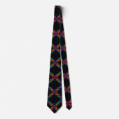 Trendy Rainbow Double Helix DNA Necktie  Krawatte (Vorderseite)