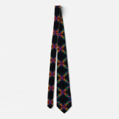 Trendy Rainbow Double Helix DNA Necktie  Krawatte (Rückseite)