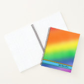 Trendy Rainbow - farbenfroher, benutzerdefinierbar Notizblock (Innenseite)