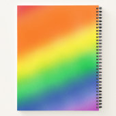 Trendy Rainbow - farbenfroher, benutzerdefinierbar Notizblock (Rückseite)