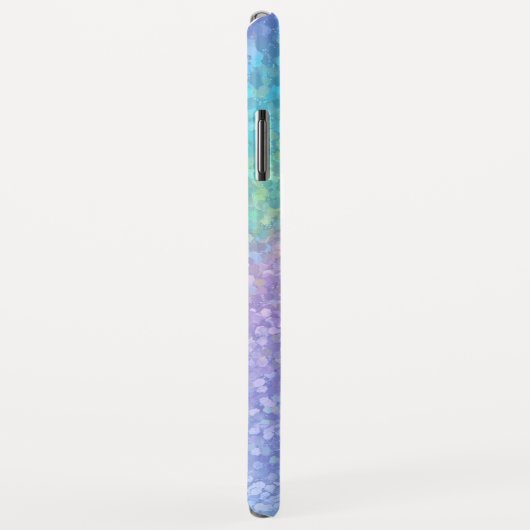 Trendy Rainbow Glitzer Apple Case-Mate iPhone Hülle (Hinten/Rechts)