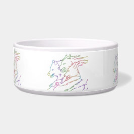 Trendy Rainbow Glows Pack von Running Wolves Napf