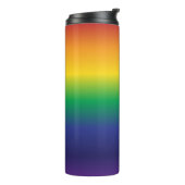 Trendy Rainbow Gradient Streifen Thermosbecher (Nach links gedreht)