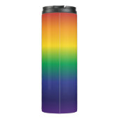 Trendy Rainbow Gradient Streifen Thermosbecher (Rückseite)