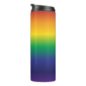 Trendy Rainbow Gradient Streifen Thermosbecher (Nach rechts gedreht)