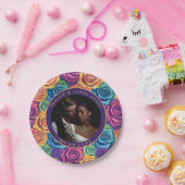 Trendy Rainbow Rose Teller für Backyard Wedding (Party)