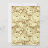 Trendy Ranunculus Luxury Nature-Inspired Parties Einladung (Rückseite)