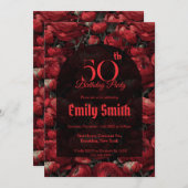 Trendy Ranunculus Sparkle 1St Birthday Einladung (Vorne/Hinten)