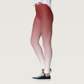 Trendy Red and White Ombre Leggings (Links)