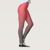Trendy Red Black Gradient Leggings (Rechts)