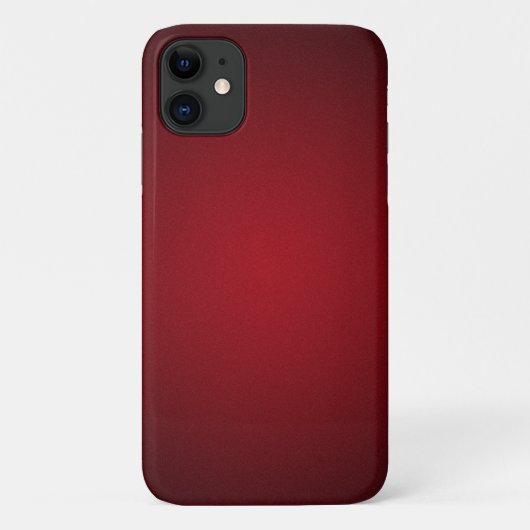 Trendy Red-Black Grainy Vignette Case-Mate iPhone Hülle (Rückseite)