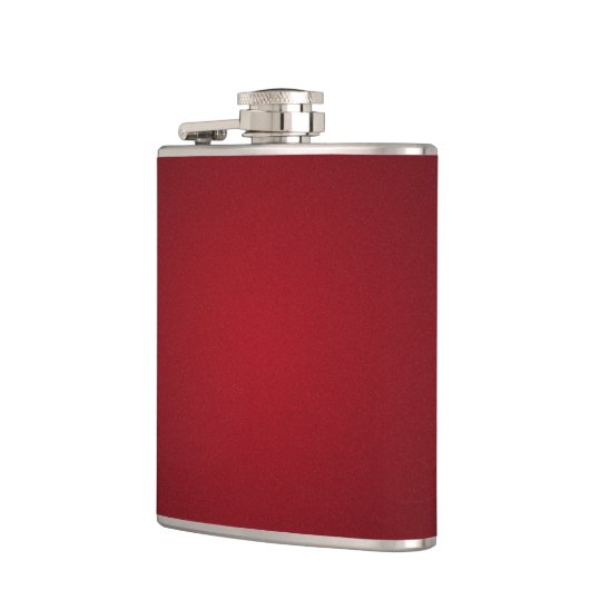 Trendy Red-Black Grainy Vignette Flachmann (Links)