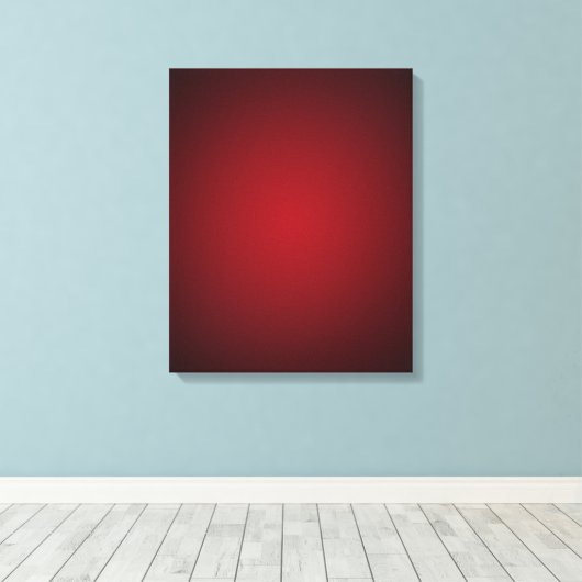Trendy Red-Black Grainy Vignette Leinwanddruck (Insitu (Holzboden))