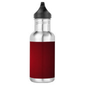Trendy Red-Black Grainy Vignette Trinkflasche (Rechts)
